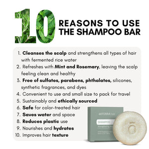 dōTERRA hair shampoo & conditioner soaps with storage set